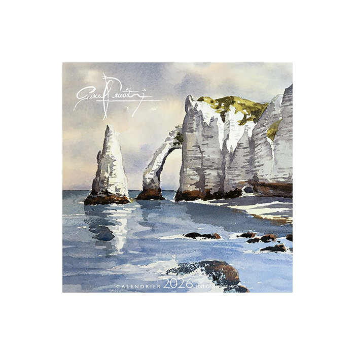 Calendrier Chevalet 2026 Falaises Etretat oeuvre
