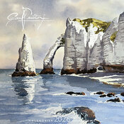 Calendrier Chevalet 2026 Falaises Etretat oeuvre