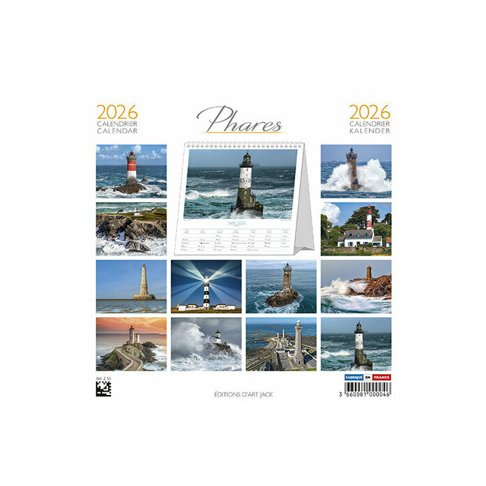 Calendrier  Poser 2026 Phares maritimes