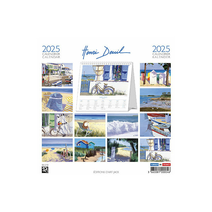 Calendrier à Poser 2025 Art Plage