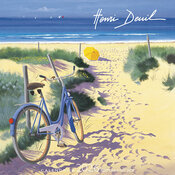 Calendrier Chevalet Plage 2026 Bicyclette