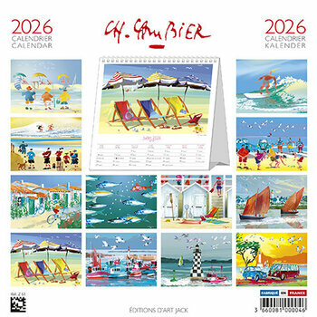 Calendrier Chevalet 2025 Océan Ports par Charles Cambier