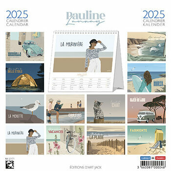 Calendrier Chevalet 2025 Un air de Vacances à la Mer Pauline Launay