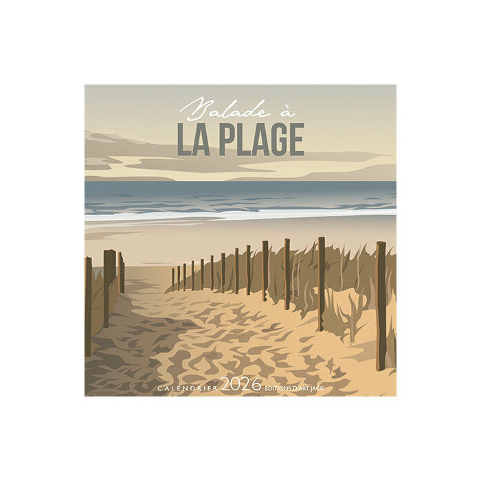 Calendrier Chevalet 2026 Cabine de Plage Ocean