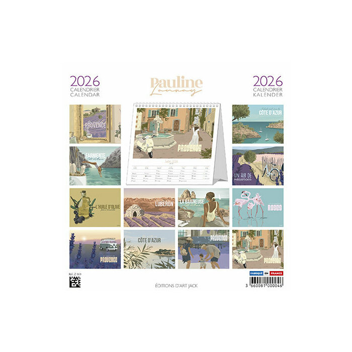 Calendrier Provence 2026 Provence Coquelicots