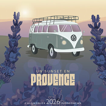 Calendrier Chevalet 2026 Un Sunset en Provence Launay