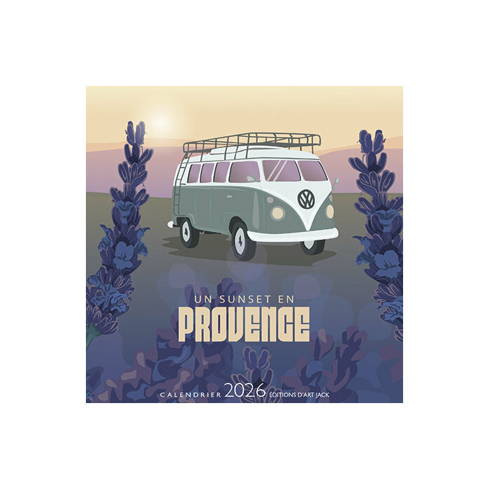 Calendrier Chevalet Provence Lavande 2026