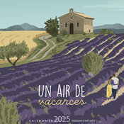 Calendrier Chevalet Provence Lavande 2025
