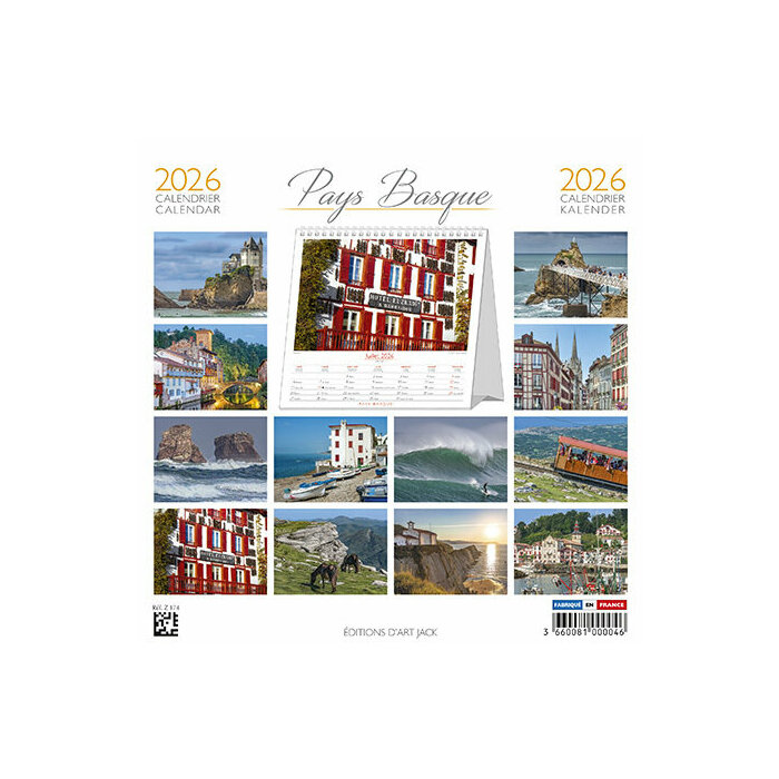 Calendrier  Poser 2026 Pays basque