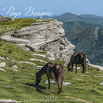 Calendrier Chevalet 2025 Pays Basque - Cheval Pottok