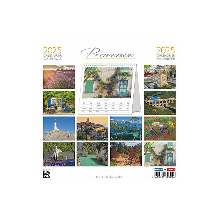 Calendrier à Poser 2025 Provence