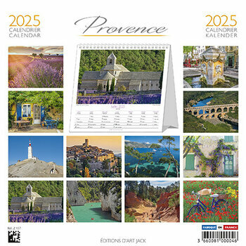 Calendrier Chevalet 2025 Provence Champ de Coquelicots
