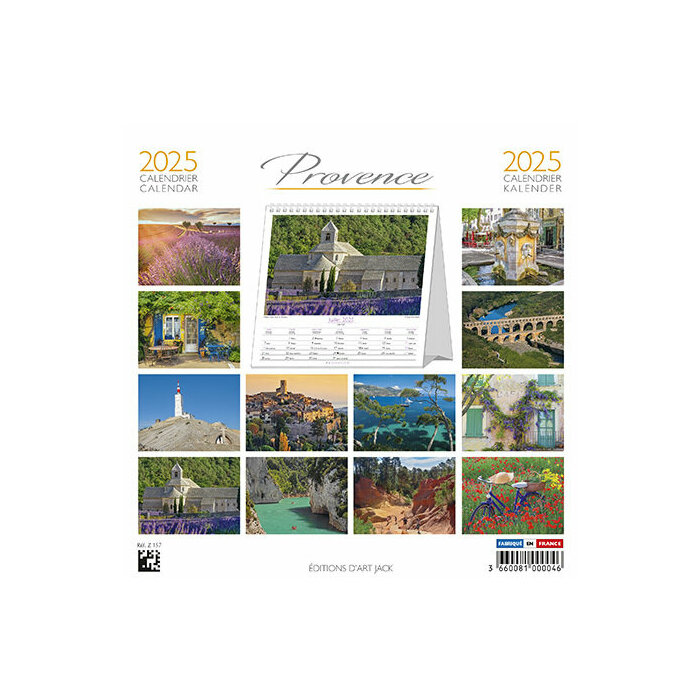 Calendrier à Poser 2025 Provence 
