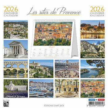 Calendrier Chevalet 2026 Les Plus Beaux Sites de Provence