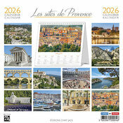 Calendrier à Poser 2026 Provence, pont du Gard