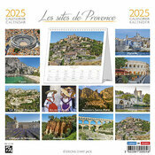 Calendrier à Poser 2025 Provence, pont du Gard