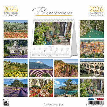 Calendrier Chevalet 2026 Provence Champs Lavande