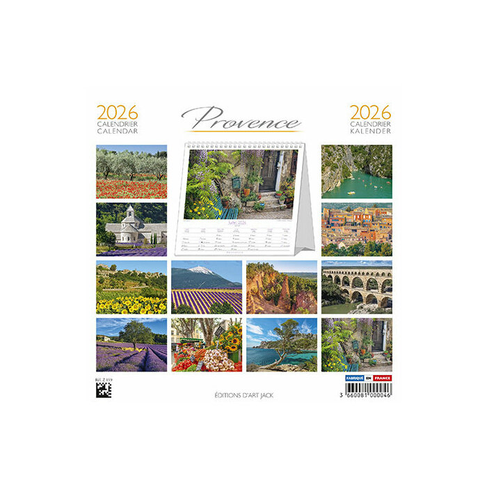 Calendrier  Poser 2026 Provence Aix en Provence