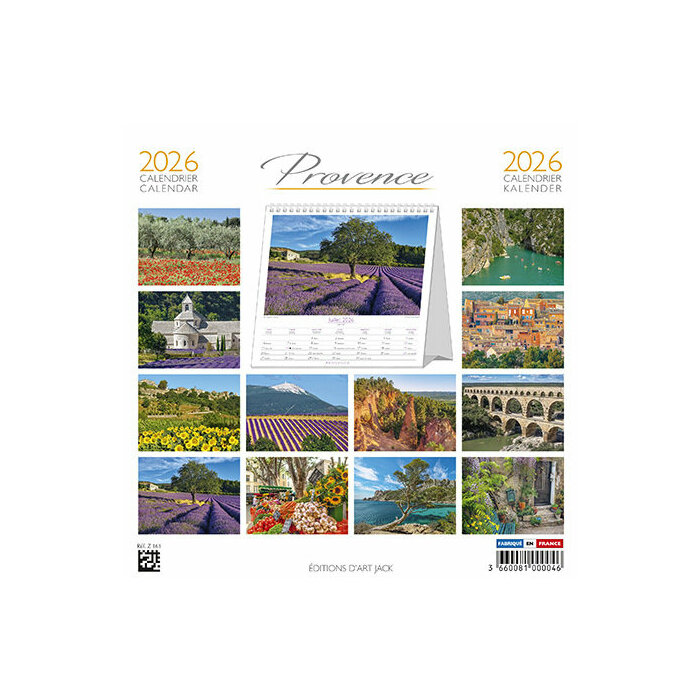 Calendrier  Poser 2026 Provence