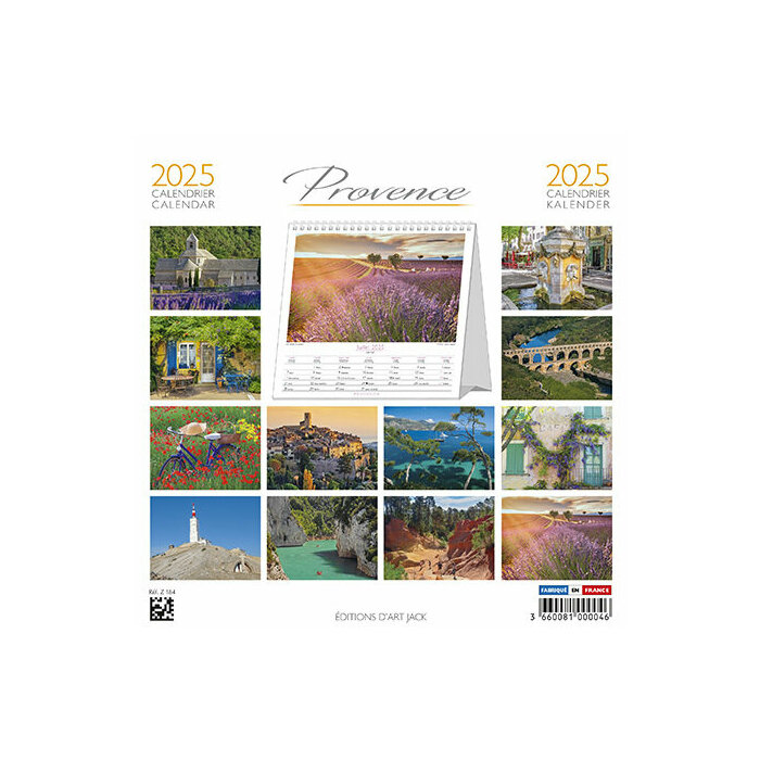 Calendrier  Poser Provence 2025 
