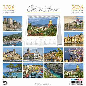 Calendrier Chevalet 2026 Côte d'Azur