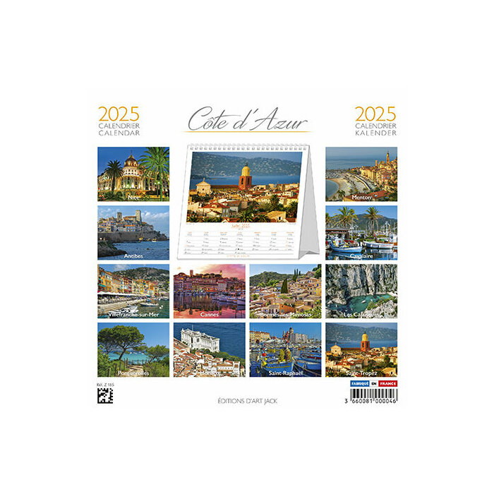 Calendrier  Poser 2025 Cte d'Azur Porquerolles