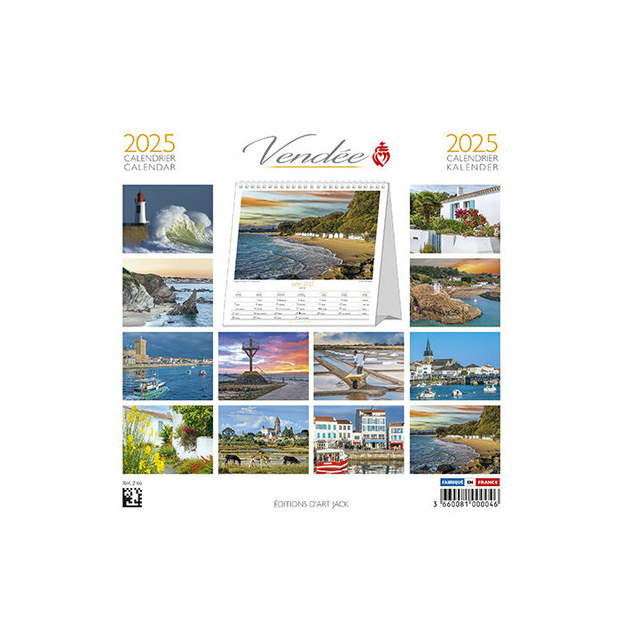 Calendrier  Poser 2025 Vende