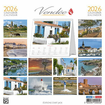 Calendrier Chevalet 2026 Vendée Port Les Sables d'Olonne