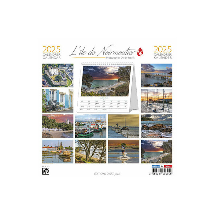 Calendrier à Poser 2025 Vendée Noirmoutier