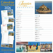 Calendrier aimant Normandie 2025