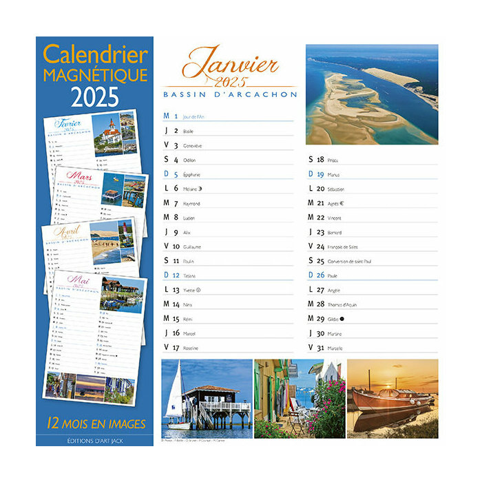 Calendrier Magntique 2025 Bassin Arcachon