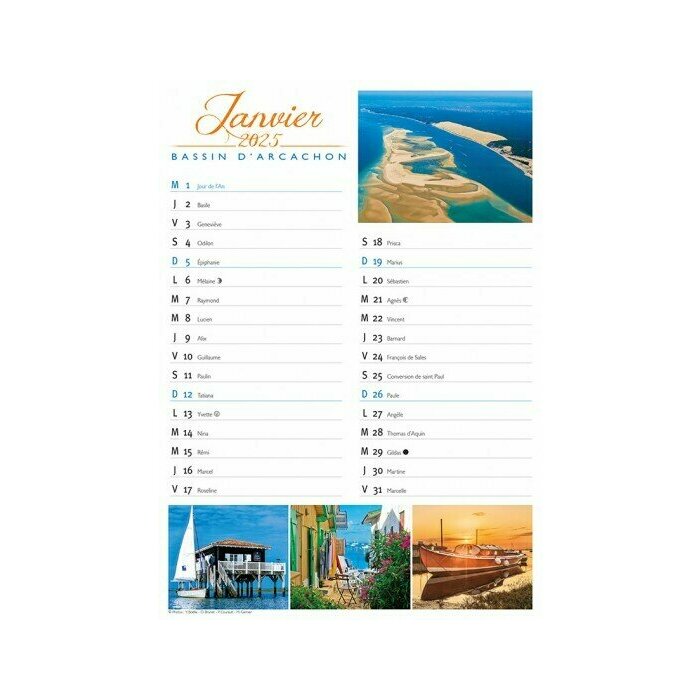 Calendrier Aimant 2025 Dune du Pilat
