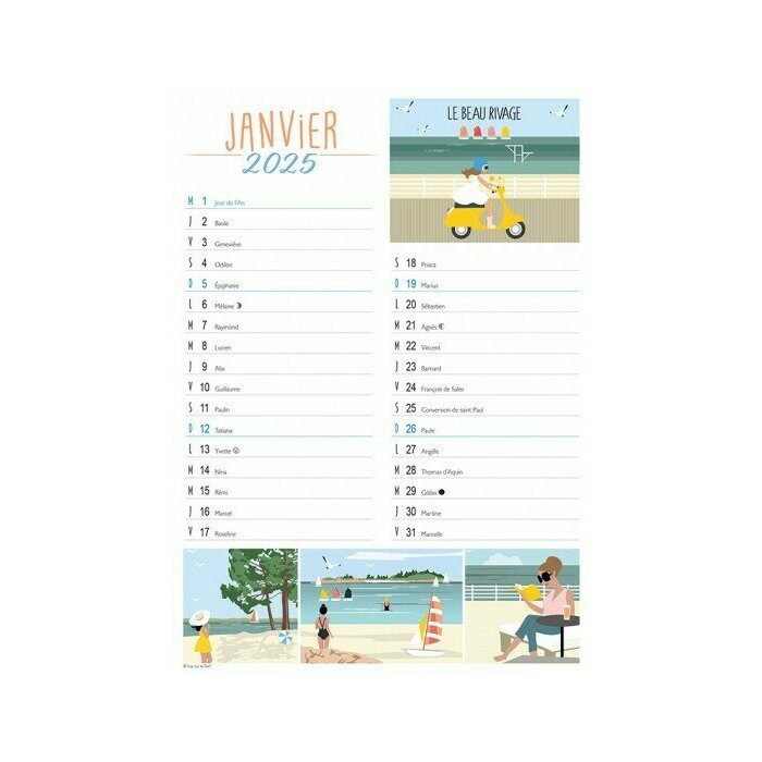 Calendrier Aimant 2025 Affiche