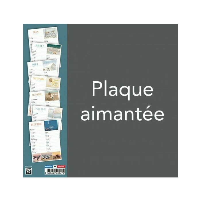 Calendrier Magnetique Affiche Vacances 2026