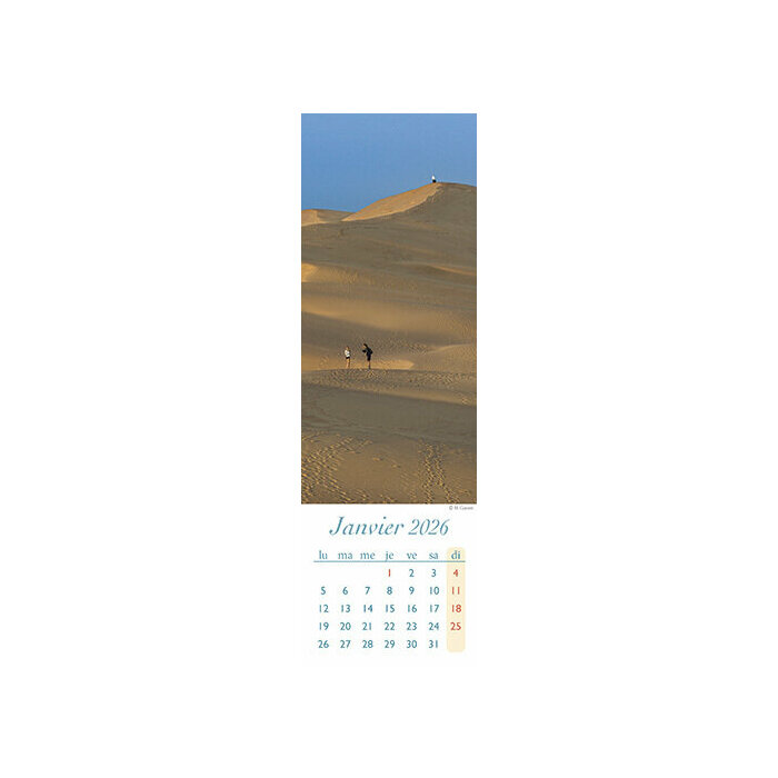 Calendrier Marque Page papier 2026 Arcachon Dune du Pilat