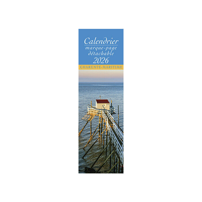 Calendrier Marque Page Charente Maritime 2026