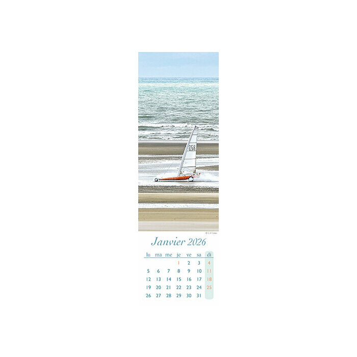 Calendrier papier Baie de Somme 2026