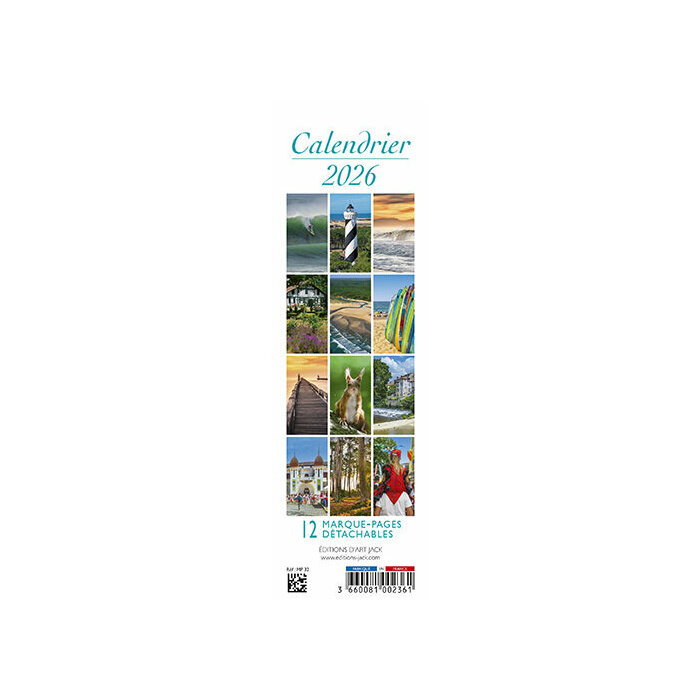 Calendrier Marque Page 2026 Landes