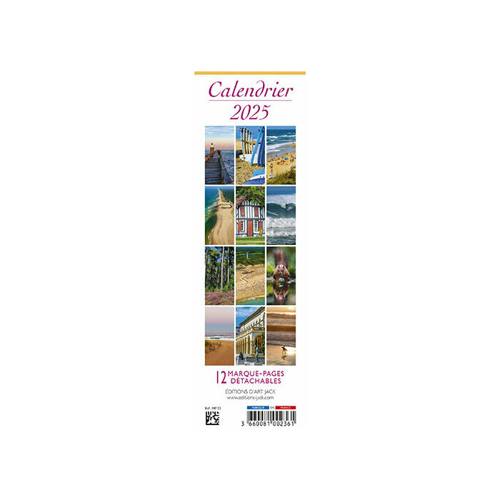 Calendrier Marque Page 2025 Landes