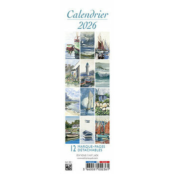 Calendrier Marque Page 2025 Aquarelle Voilier Vandenberghe