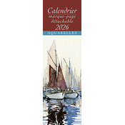Calendrier Voilier 2026 Marque Page