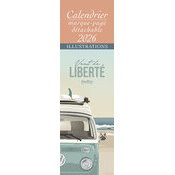 Calendrier marque page Un vent de Liberté 2026