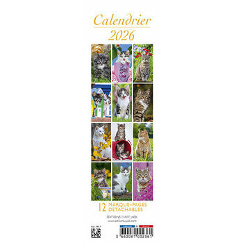 Calendrier Marque Page 2025 Chats et Chatons