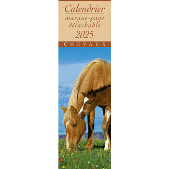 Calendrier Marque Page 2025 Chevaux