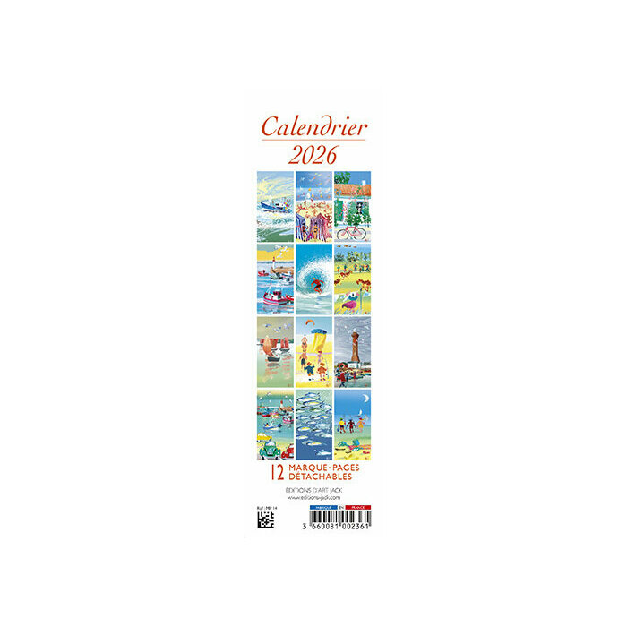 Calendrier Marque Page 2026 Phare Bateaux