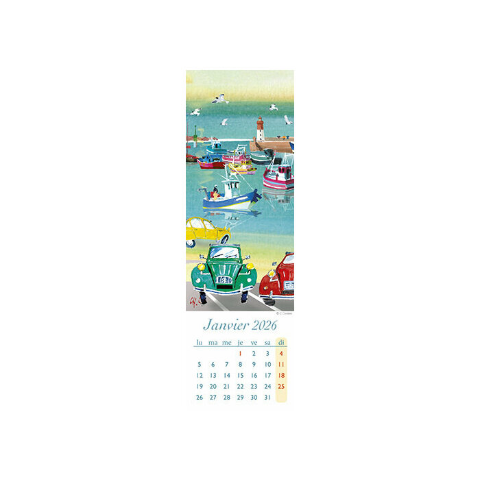 Calendrier Marque Page 2026 Phare Bateaux