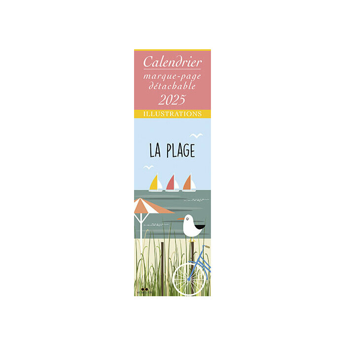 Calendrier Marque Page 2025 Affiche Plage