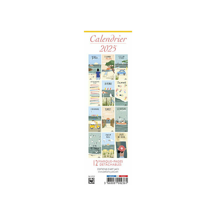 Calendrier Marque page Affiche tendance 2025