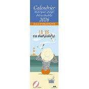 Calendrier Marque Page 2026 Affiche Plage
