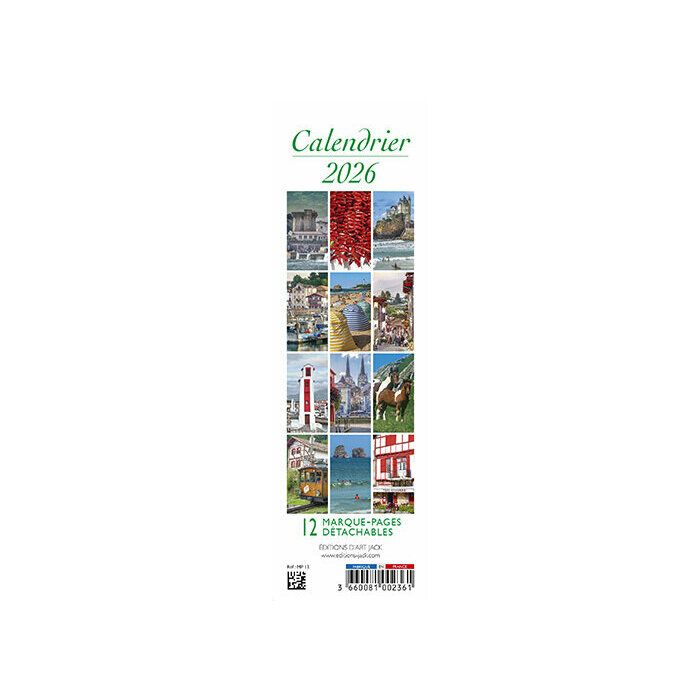 Calendrier Marque Page 2026 basque